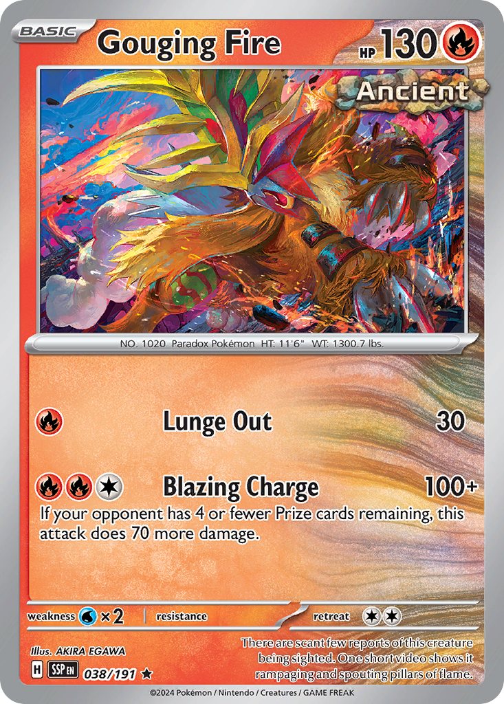 038/191 - Gouging Fire - [Rare] - Reverse Holo