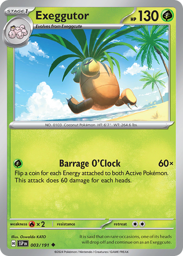 003/191 - Exeggutor - [Uncommon] - Reverse Holo