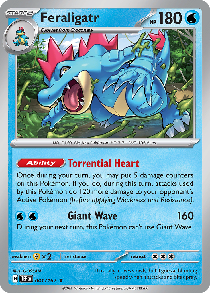 041/162 - Feraligatr - [Rare] - Reverse Holo