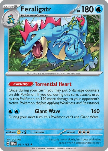 041/162 - Feraligatr - [Rare] - Reverse Holo