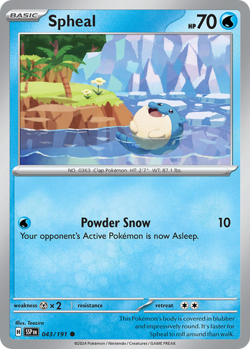 043/191 - Spheal - [Common] - Reverse Holo