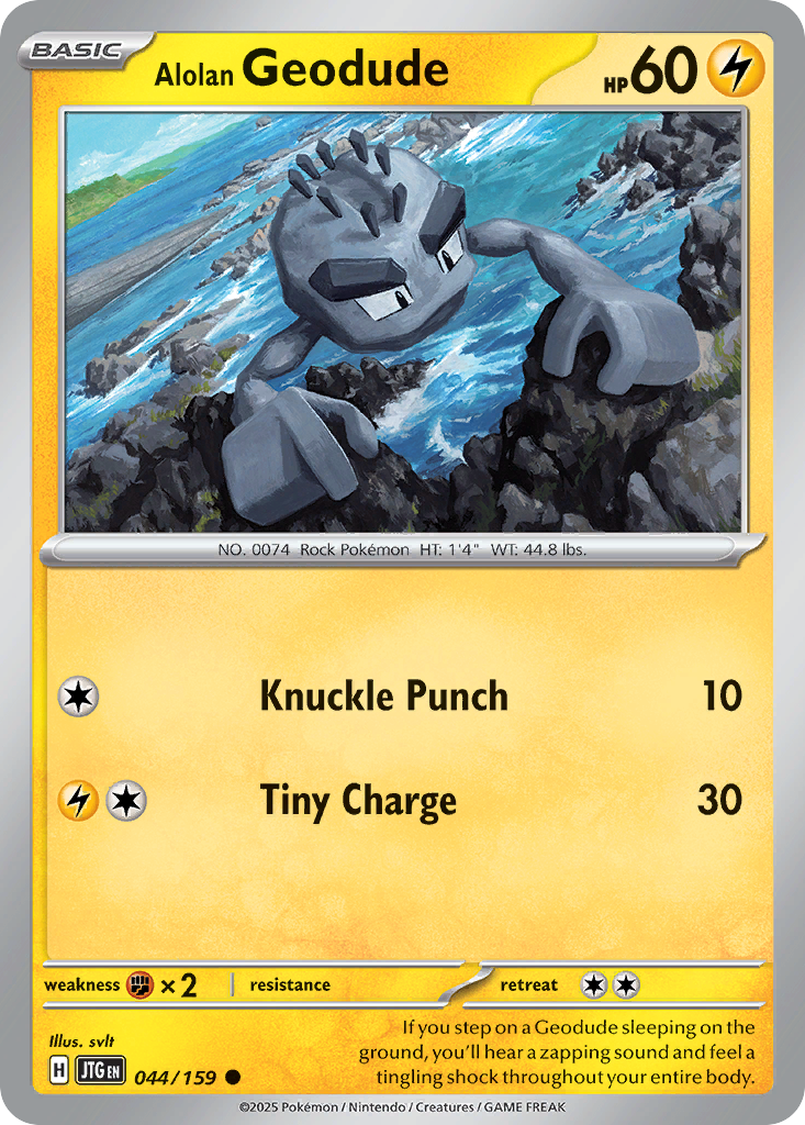 044/159 - Alolan Geodude - [Common] - Reverse Holo