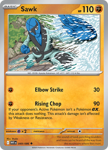 049/086 - Sawk - [Uncommon] - Reverse Holo