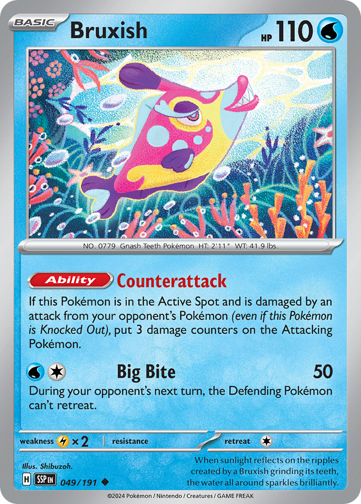 049/191 - Bruxish - [Uncommon] - Reverse Holo