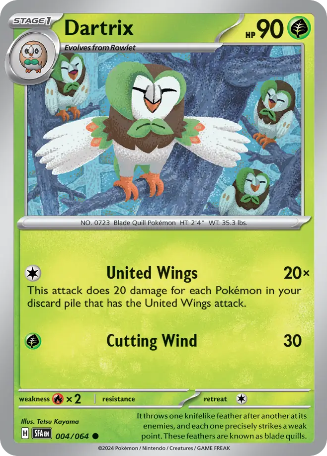 004/064 - Dartrix - [Common] - Reverse Holo