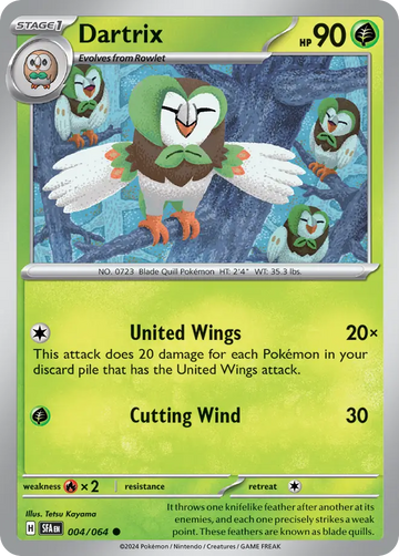 004/064 - Dartrix - [Common] - Reverse Holo