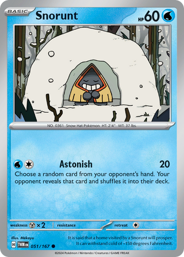 051/167 - Snorunt - [Common] - Reverse Holo