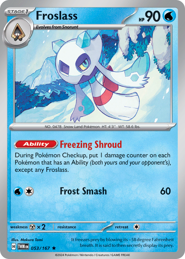 053/167 - Froslass - [Rare] - Reverse Holo