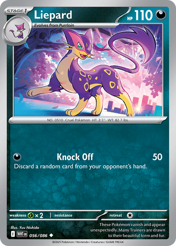 056/086 - Liepard - [Uncommon] - Reverse Holo
