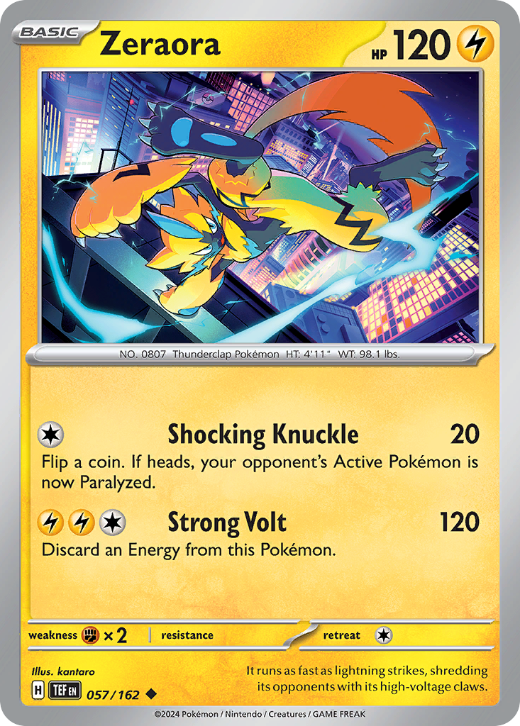 057/162 - Zeraora - [Uncommon] - Reverse Holo