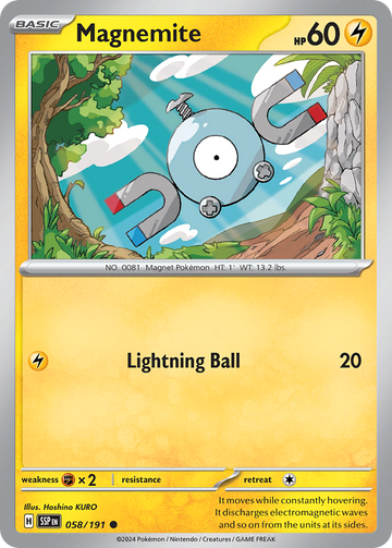 058/191 - Magnemite - [Common] - Reverse Holo