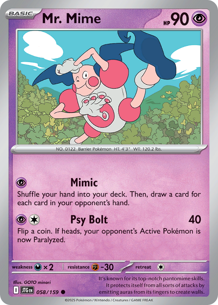 058/159 - Mr. Mime - [Common] - Reverse Holo