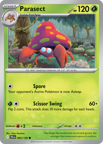 005/159 - Parasect - [Common] - Reverse Holo