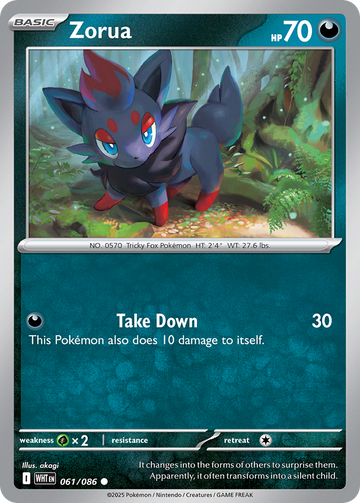061/086 - Zorua - [Common] - Reverse Holo
