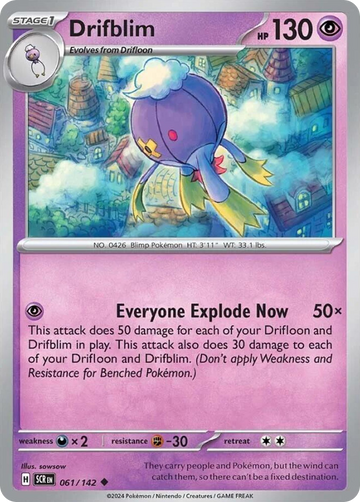 061/142 - Drifblim - [Uncommon] - Reverse Holo