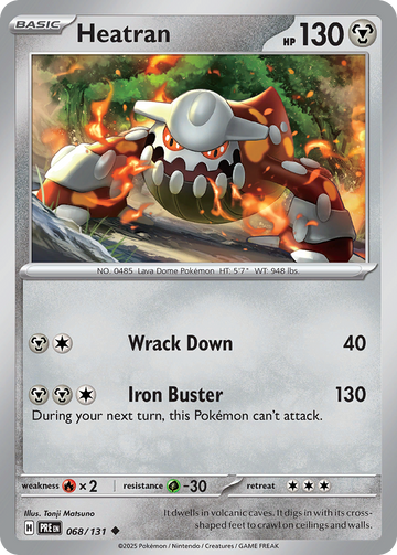 068/131 - Heatran - [Uncommon] - Master Ball Holo