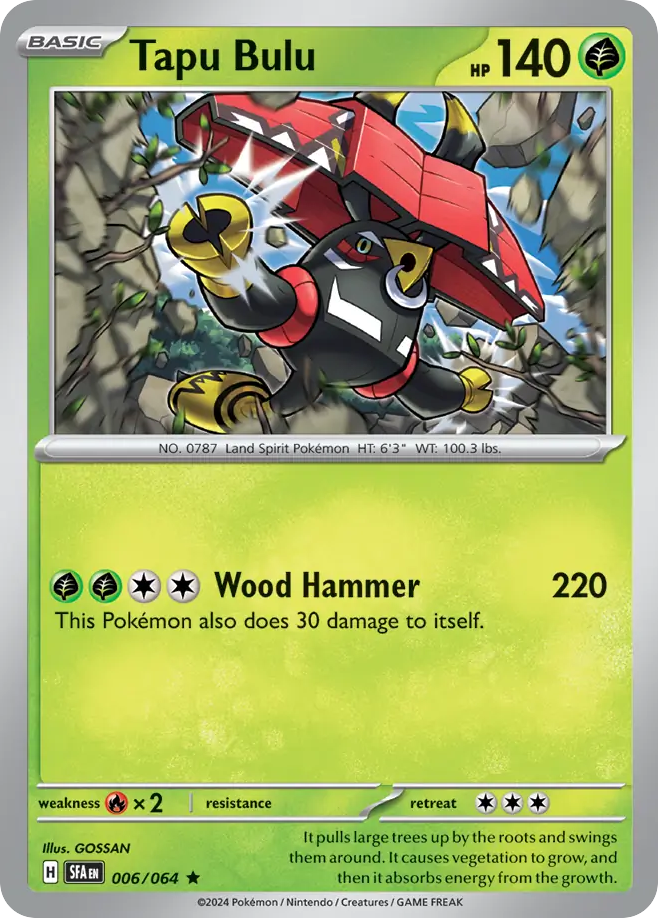 006/064 - Tapu Bulu - [Rare] - Reverse Holo