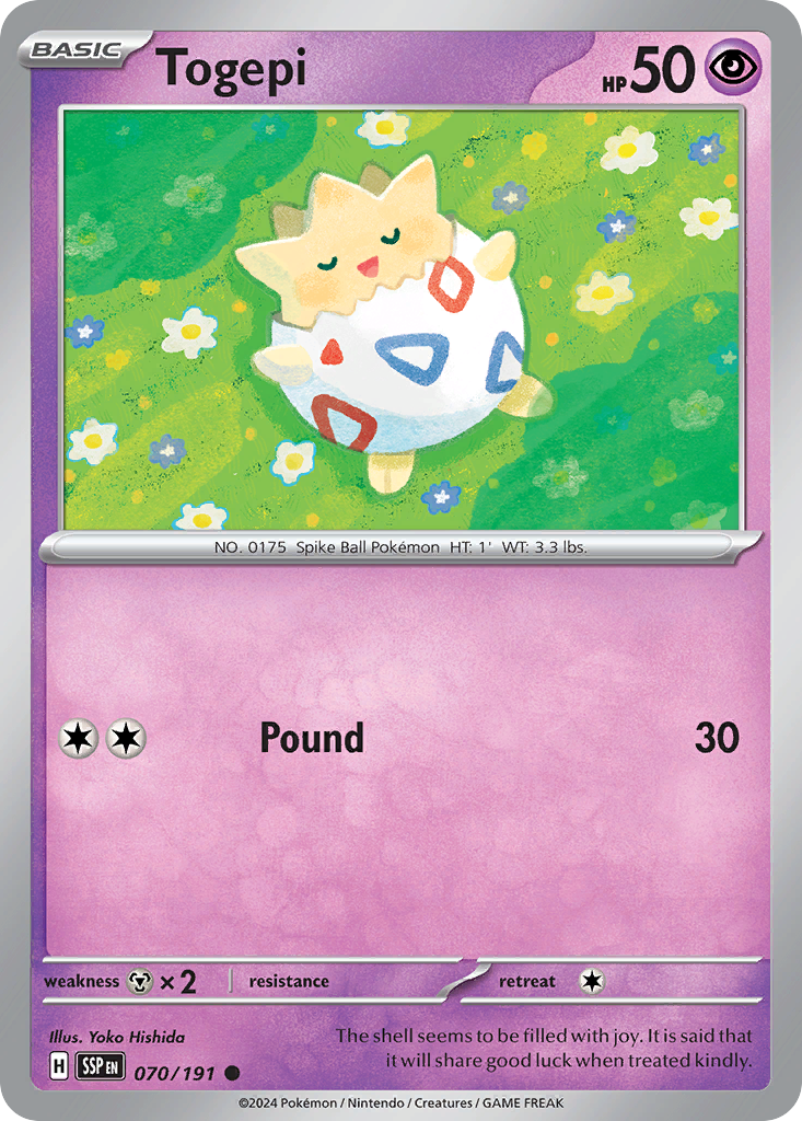 070/191 - Togepi - [Common] - Reverse Holo