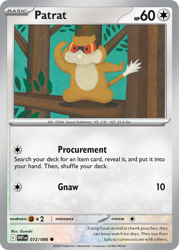 072/086 - Patrat - [Common] - Reverse Holo