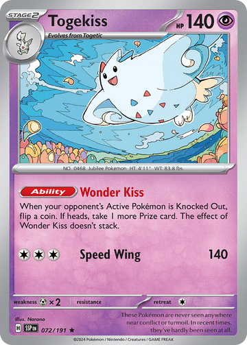 072/191 - Togekiss - [Rare]