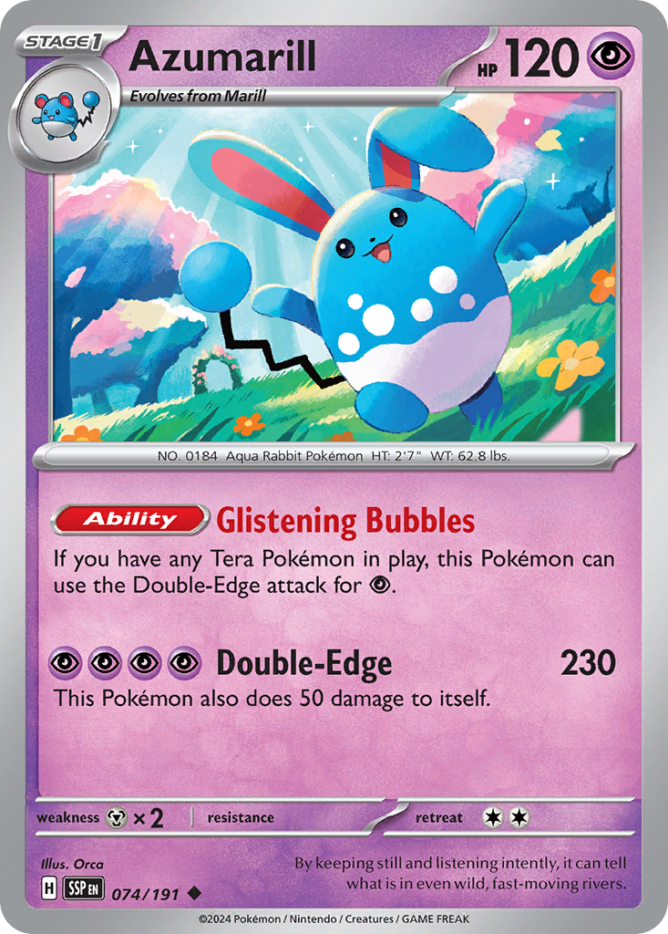 074/191 - Azumarill - [Uncommon] - Reverse Holo