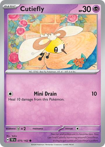 075/162 - Cutiefly - [Common] - Reverse Holo