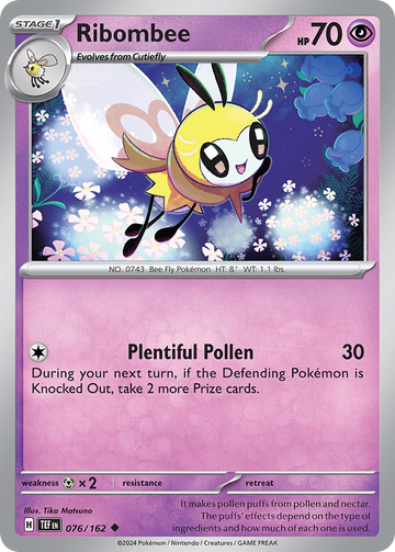 076/162 - Ribombee - [Uncommon]