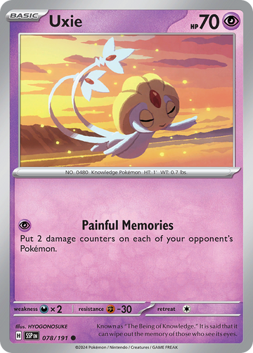 078/191 - Uxie - [Common] - Reverse Holo