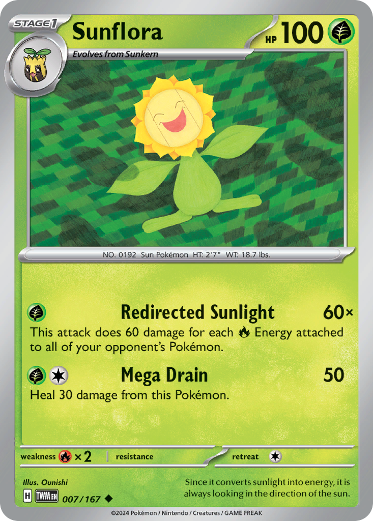 007/167 - Sunflora - [Uncommon] - Reverse Holo