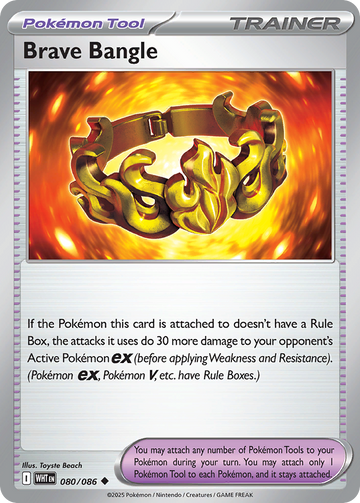 080/086 - Brave Bangle - [Uncommon] - Poké Ball Reverse Holo