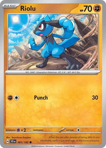 081/142 - Riolu - [Common] - Reverse Holo