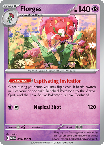 088/167 - Florges - [Uncommon] - Reverse Holo