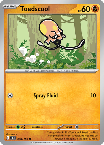088/159 - Toedscool - [Common] - Reverse Holo