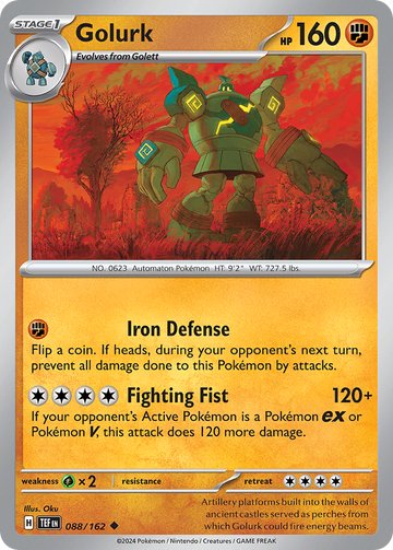 088/162 - Golurk - [Uncommon] - Reverse Holo