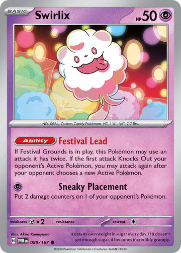 089/167 - Swirlix - [Common] - Reverse Holo