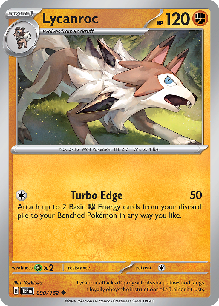 090/162 - Lycanroc - [Uncommon] - Reverse Holo