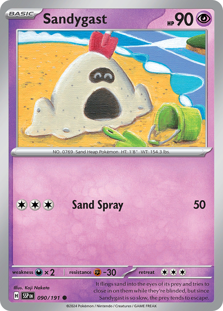 090/191 - Sandygast - [Common] - Reverse Holo