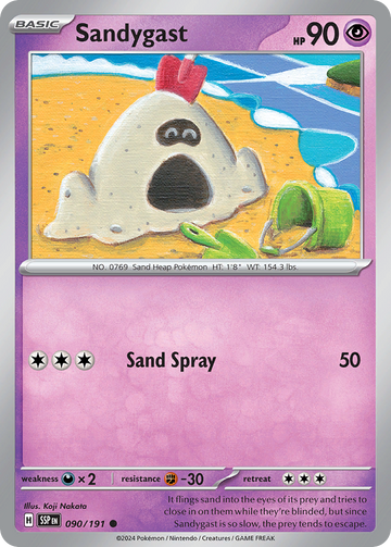 090/191 - Sandygast - [Common] - Reverse Holo