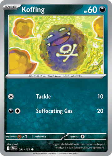 091/159 - Koffing - [Common] - Reverse Holo
