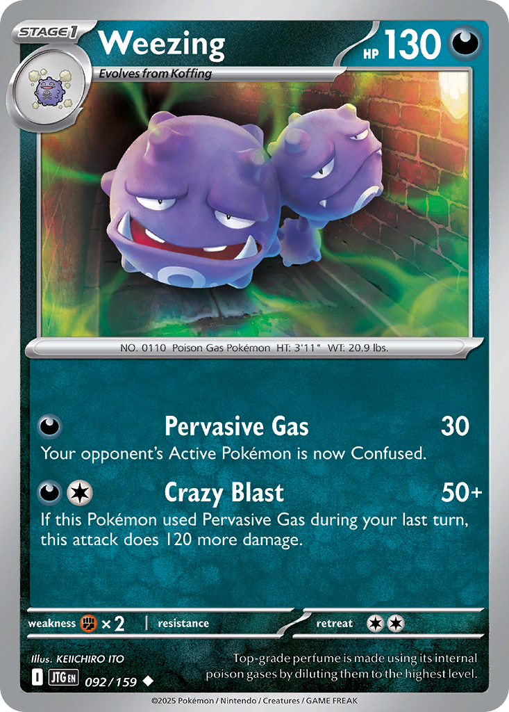 092/159 - Weezing - [Uncommon] - Reverse Holo