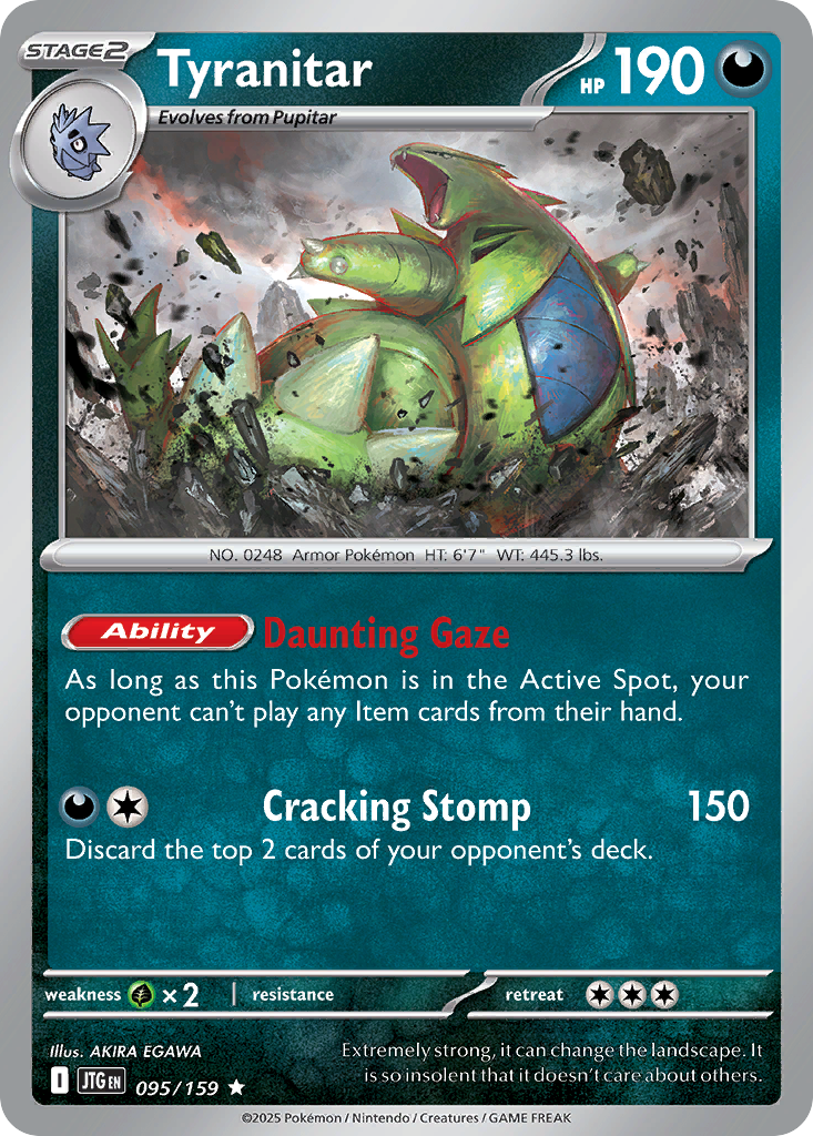 095/159 - Tyranitar - [Rare] - Reverse Holo