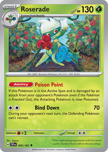 009/162 - Roserade - [Uncommon] - Reverse Holo