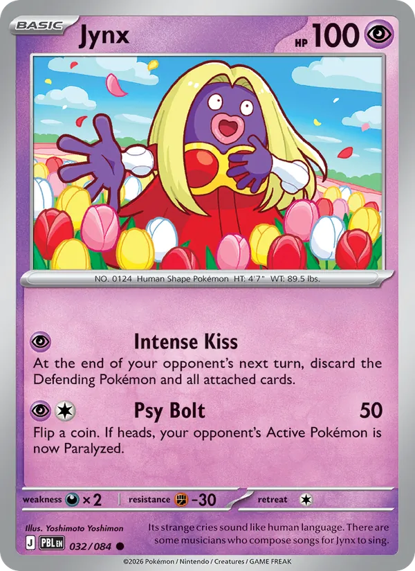 Losse Pokémonkaart 032/084 - Jynx - Pitch Black - [Common] - Reverse Holo