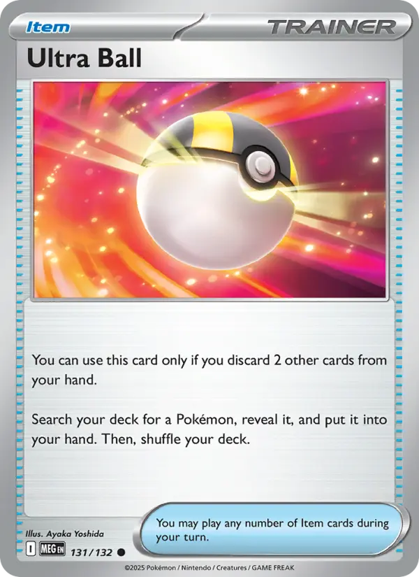 Losse Pokémonkaart 131/132 - Ultra Ball - Mega Evolution - [Common]