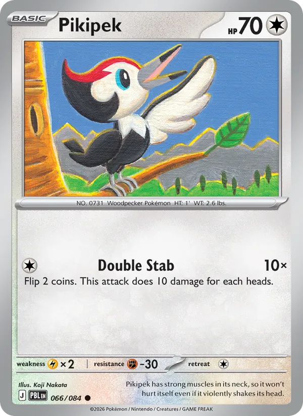 Losse Pokémonkaart 066/084 - Pikipek - Pitch Black - [Common]