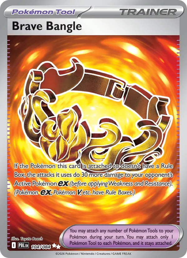Losse Pokémonkaart 104/084 - Brave Bangle - Pitch Black - [Ultra Rare]