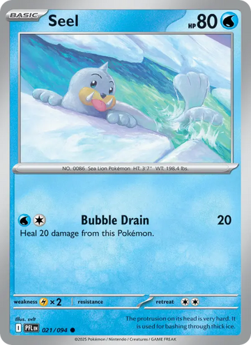 Losse Pokémonkaart 021/094 - Seel - Phantasmal Flames - [Common]