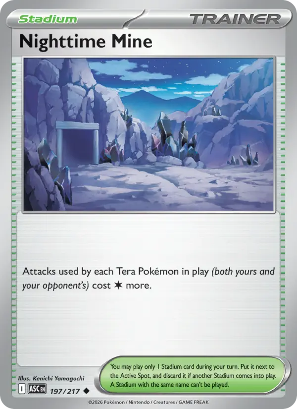 Losse Pokémonkaart 197/217 - Nighttime Mine - Ascended Heroes - [Uncommon] - Reverse Holo