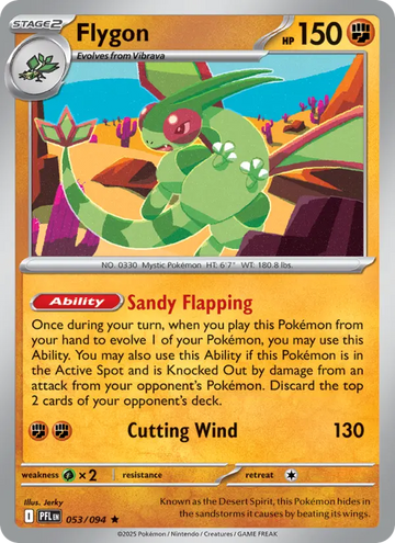 Losse Pokémonkaart 053/094 - Flygon - Phantasmal Flames - [Rare]