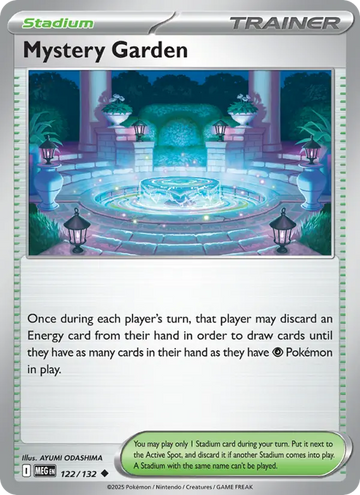 Losse Pokémonkaart 122/132 - Mystery Garden - Mega Evolution - [Uncommon]